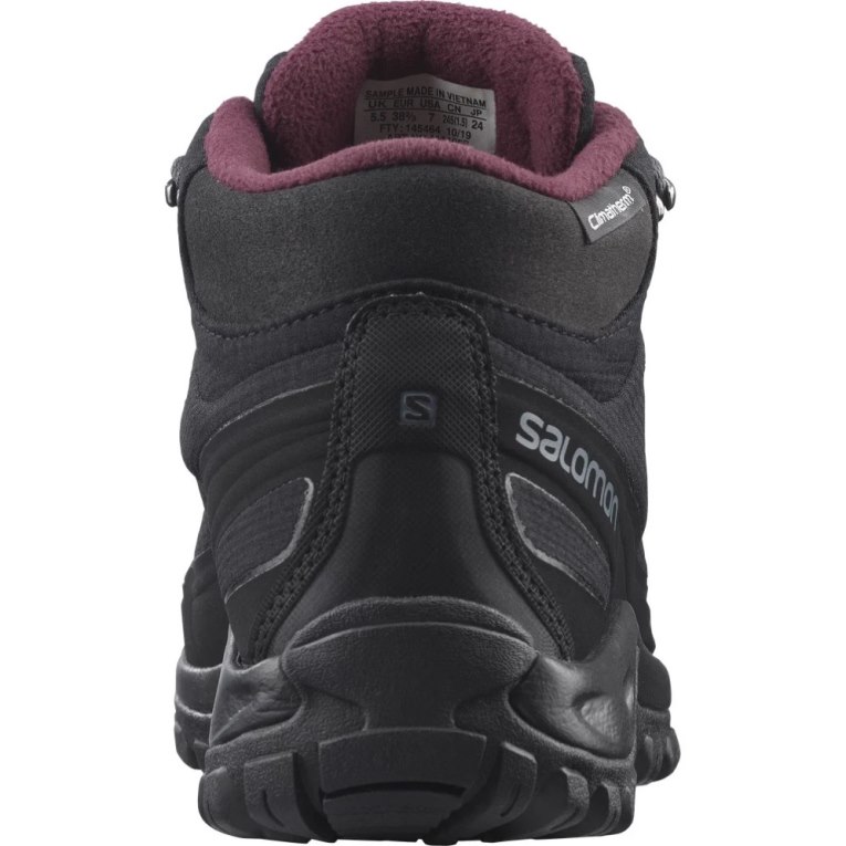 Botas de Inverno Salomon Shelter CSWP Feminino Pretas | PT G58791